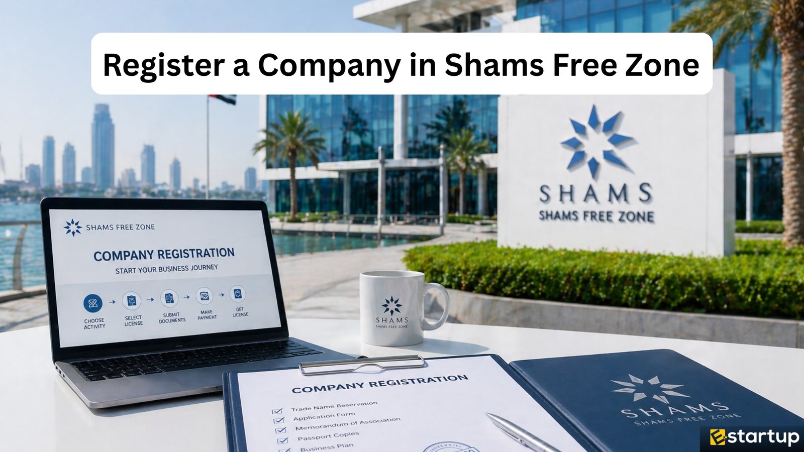 Registered company in SHAMS Free Zone